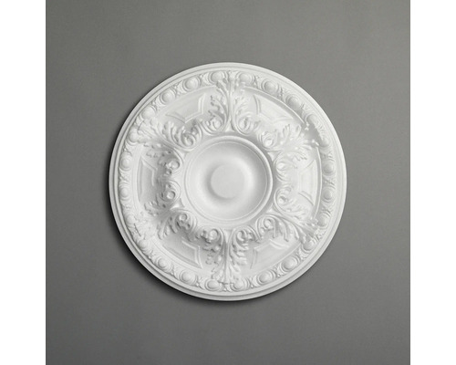 Rosace de plafond ronde avec ornements floraux