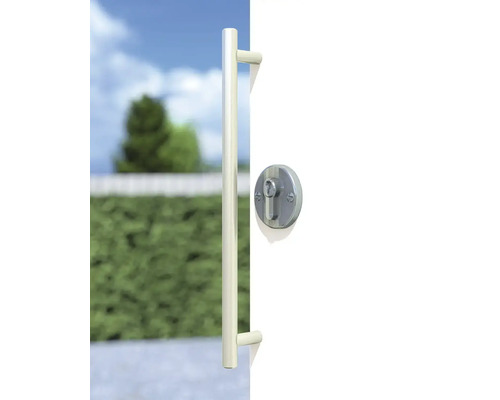 Tür mit Türgriff und Türschloss