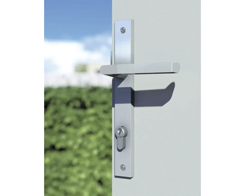 Türgriff aus Metall mit Schloss