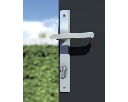 Garniture de porte avec serrure et poignée de porte