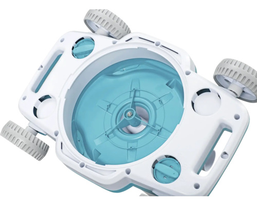 Robot de nettoyage de piscine avec roues et brosses