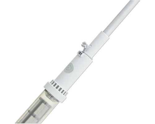 Detailansicht eines Staubsaugerrohrs mit Bedienungselementen