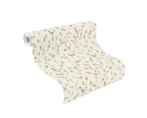 Rouleau de papier peint avec motif floral