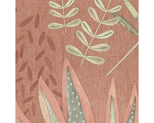 Gros plan d''un papier peint avec des motifs de plantes.