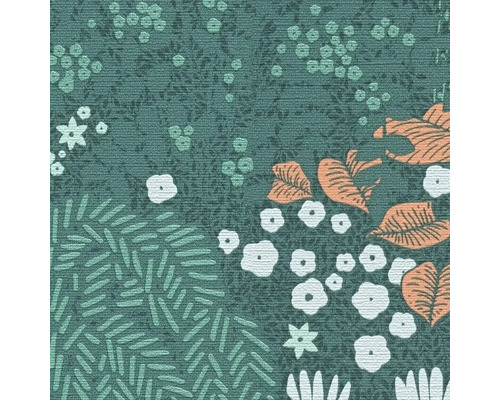 Vue détaillée d''un tapis avec motif floral