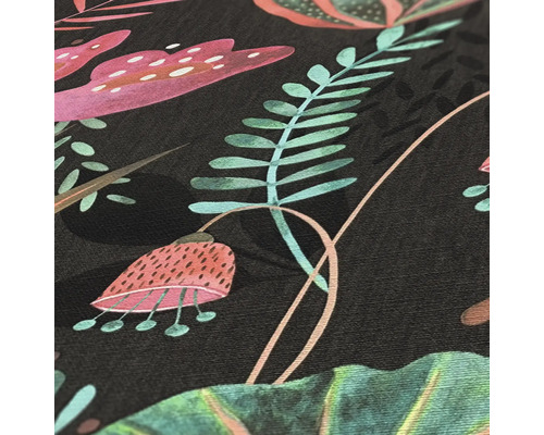 Detailansicht einer Tapete mit Blumenmuster