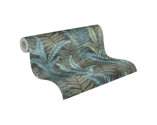 Rouleau de papier peint avec motif de fougères