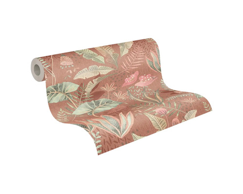 Un rouleau de papier peint avec un motif floral.