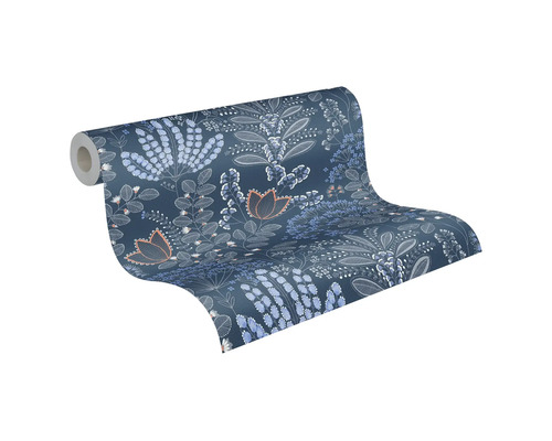 Tapetenrolle mit Blumenmuster