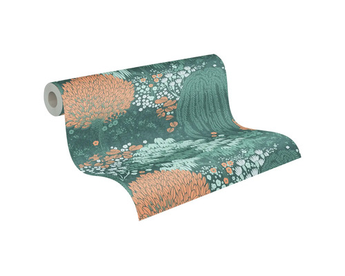 Rouleau de papier peint à motif floral pour la décoration murale