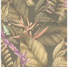 Papier peint avec motifs végétaux