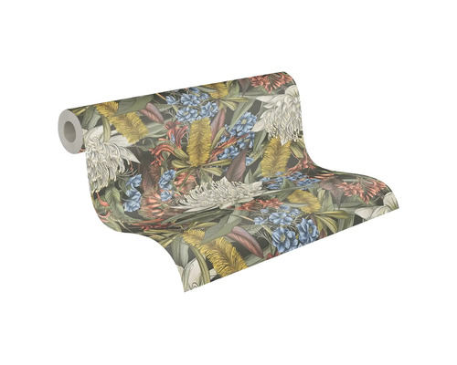 Tapetenrolle mit floralem Muster