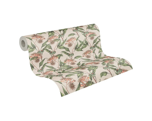 Tapetenrolle mit Blumenmuster