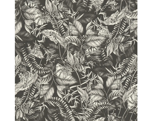 Papier peint avec motif floral de jungle
