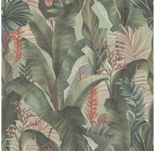 Papier peint à motif de plantes tropicales