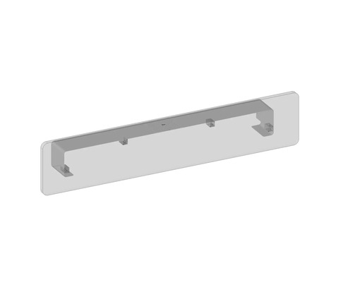 Glasboden mit Halterung zur Wandmontage