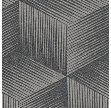 Gros plan d''un papier peint gris avec un motif géométrique à rayures