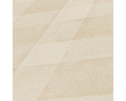 Nahaufnahme einer strukturierten Tapete mit geometrischem Muster