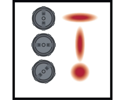 Spritzmuster einer Farbsprühpistole