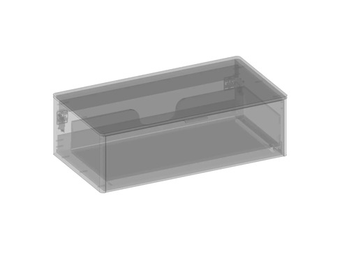 Boîte de rangement transparente avec couvercle