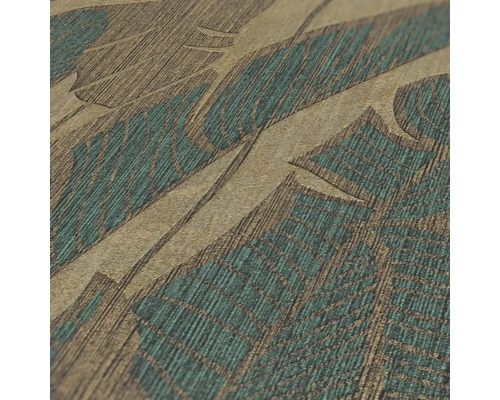 Detailaufnahme einer strukturierten Tapete mit abstraktem Muster