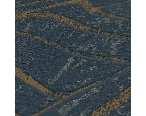 Detailansicht einer strukturierten Tapete mit Ziegelmuster