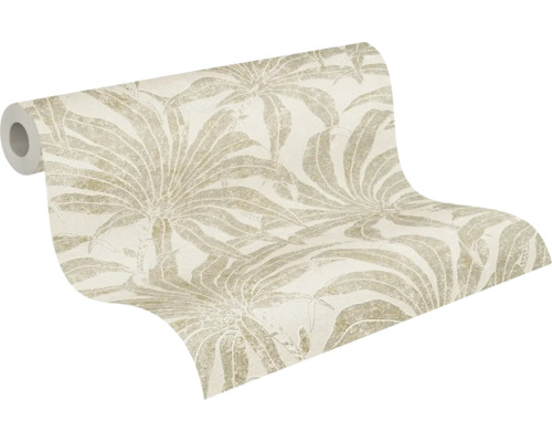 Rouleau de papier peint avec motif de feuilles de palmier