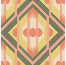 Geometrisches Tapetenmuster mit Rauten und Kreisen
