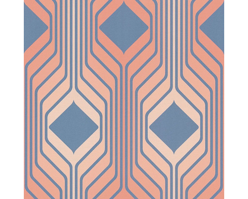 Papier peint avec lignes géométriques et motif losanges