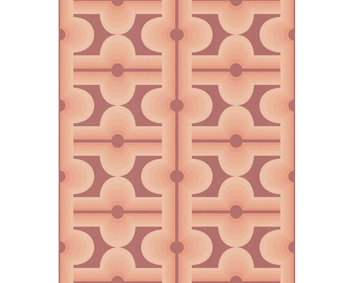 Tapete mit geometrischem Muster aus Halbkreisen und Linien