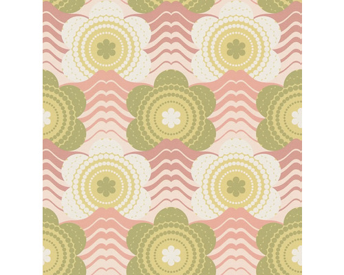 Blumenmuster-Tapete mit floralem Design