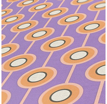Tapete mit geometrischem Muster aus Kreisen und Linien