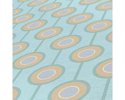 Tapete mit geometrischem Kreismuster