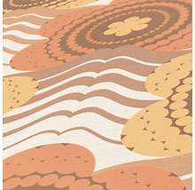 Papier peint avec motif de cercles et de vagues