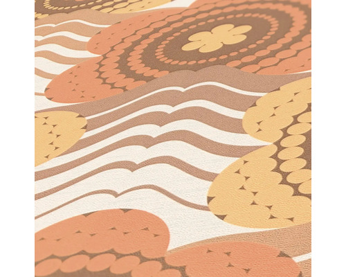 Tapete mit Muster aus Kreisen und Wellen