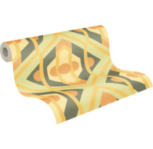 Vliestapete 39531-2 Retro Chic Ornament gelb