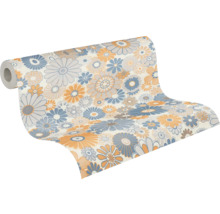 Tapetenrolle mit Blumenmuster