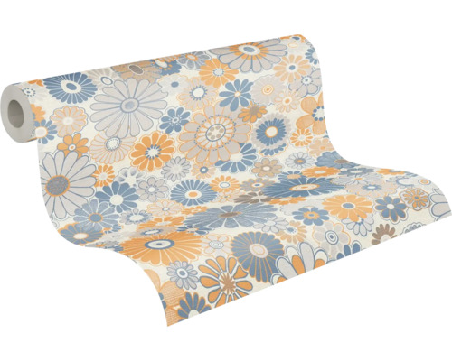 Rouleau de papier peint à motif floral