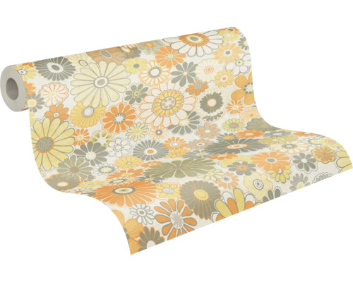 Tapetenrolle mit Blumenmuster