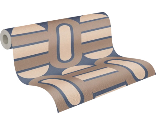 Rouleau de papier peint à motif géométrique