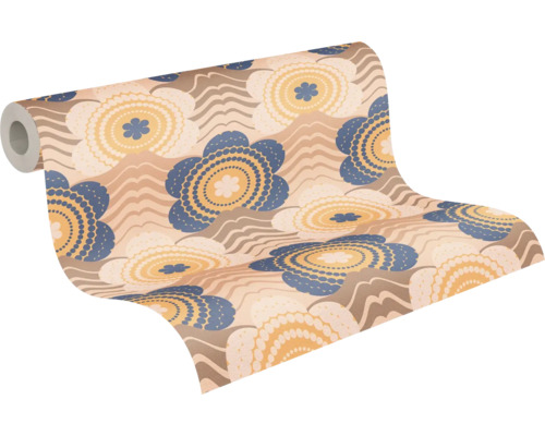 Tapetenrolle mit Blumenmuster