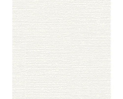 Nahaufnahme einer weißen Vliestapete mit feiner Struktur