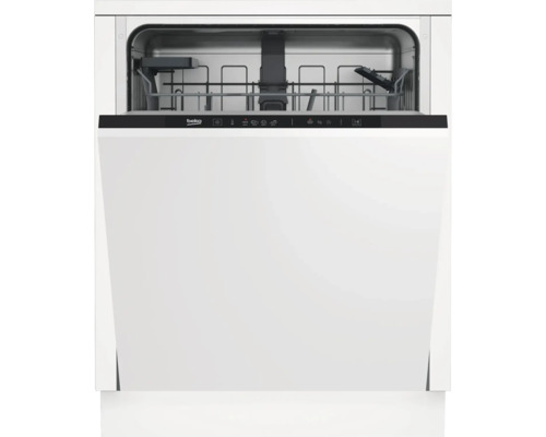 Lave-vaisselle Beko ouvert avec panier à vaisselle