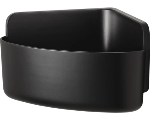 Duschkorb Tesa LAVAA schwarz matt 40517-00000-00 Schwarzer Wandbehälter aus Kunststoff zur Aufbewahrung.
