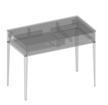 Bureau avec compartiments et quatre pieds