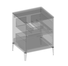 Waschtischunterschrank mit 2 Schubladen Devo Lotos BxHxT 60 x 76 cm x 53 cm Frontfarbe perfect touch stahlgrau
