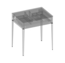 Waschtischunterschrank mit 2 Schubladen Devo Lotos BxHxT 70 x 76 cm x 53 cm Frontfarbe perfect touch stahlgrau