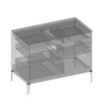 Waschtischunterschrank mit 3 Schubladen Devo Lotos BxHxT 100 x 76 cm x 53 cm Frontfarbe bronze expressive oak