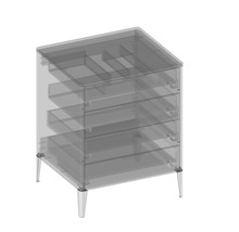Waschtischunterschrank mit 4 Schubladen Devo Lotos BxHxT 60 x 76 cm x 53 cm Frontfarbe bronze expressive oak