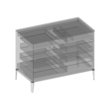 Waschtischunterschrank mit 4 Schubladen Devo Lotos BxHxT 100 x 76 cm x 53 cm Frontfarbe bronze expressive oak